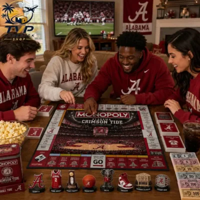 Monopoly Alabama Crimson Tide Collector's Edition Board Game Monopoly Alabama Crimson Tide Collector's Edition Board Game