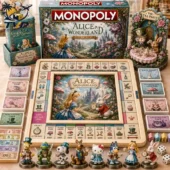 Monopoly Alice in Wonderland Collector's Edition Board Game 1 Alice in Wonderland Monopoly Collector Edition board game set by Tvpcomebackshop