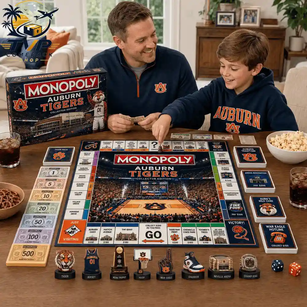 Monopoly Auburn Tigers Collector Edition Board Game Monopoly Auburn Tigers Collector Edition Board Game