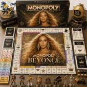 Beyoncé Monopoly Collector Edition board game set by Tvpcomebackshop