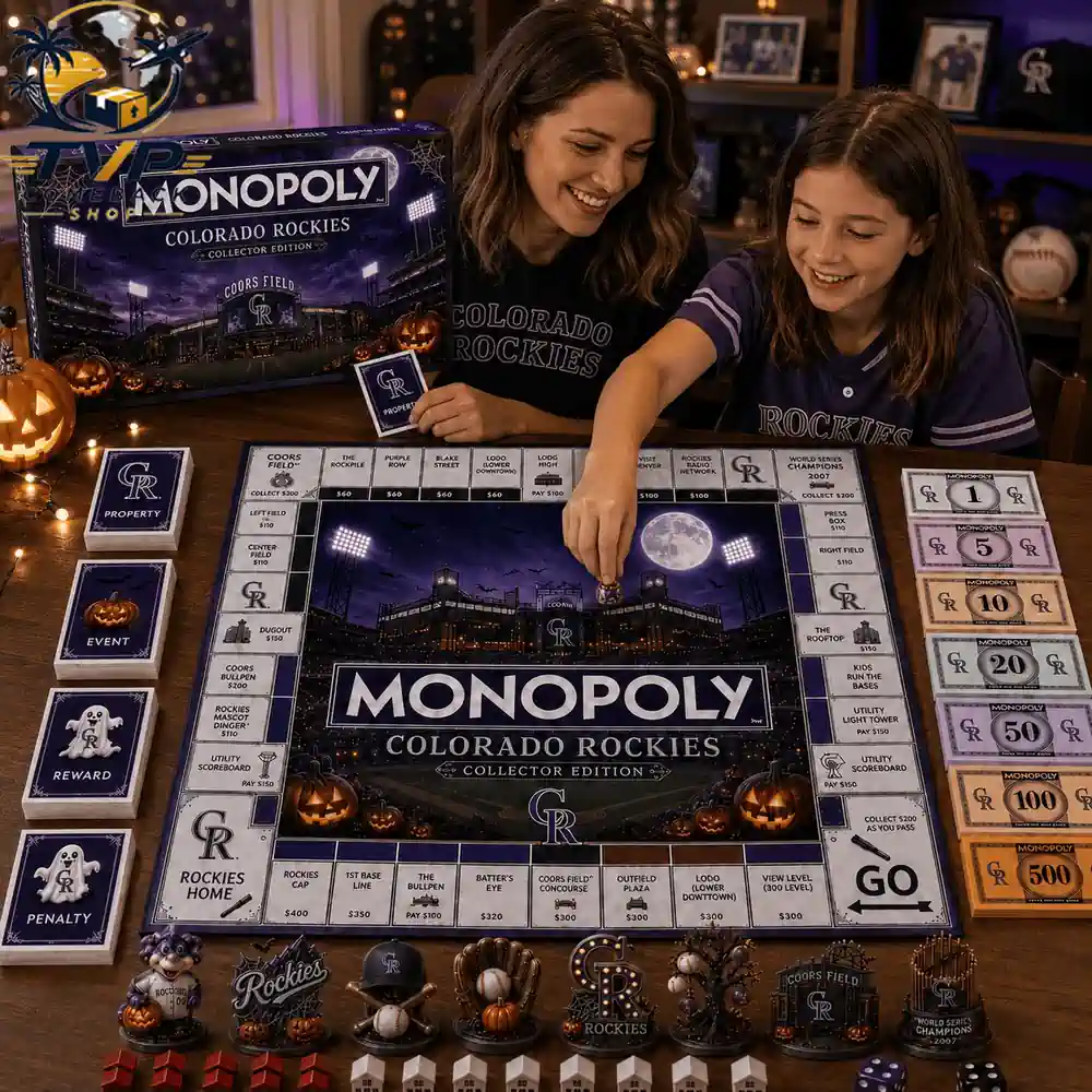 Monopoly Colorado Rockies Halloween Collector's Edition Board Game Monopoly Colorado Rockies Halloween Collector's Edition Board Game