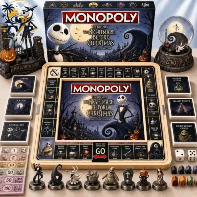 Monopoly Disney Tim Burton's The Nightmare Before Christmas Collector's Edition Board Game