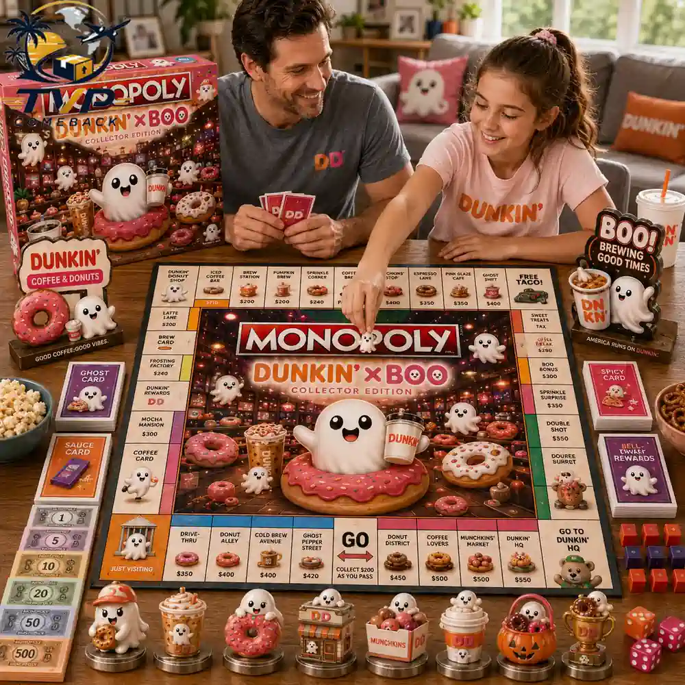 Monopoly Dunkin' x Boo Collector's Edition Board Game Monopoly Dunkin' x Boo Collector's Edition Board Game