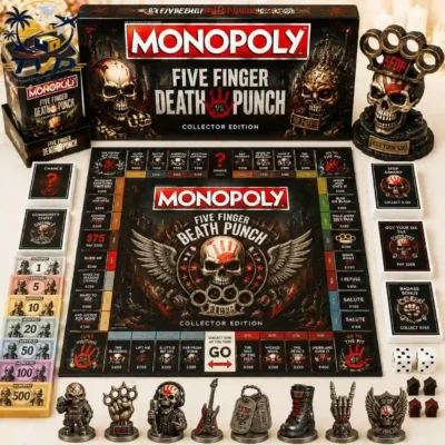 Monopoly Five Finger Death Punch Collector's Edition Board Game Monopoly Five Finger Death Punch Collector's Edition Board Game