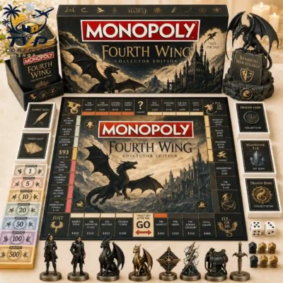Monopoly Fourth Wing Collector's Edition Board Game 2026 Monopoly Fourth Wing Collector's Edition Board Game 2026