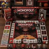 Georgia Bulldogs Monopoly Collector Edition board game set by Tvpcomebackshop