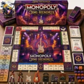 Jimi Hendrix Monopoly Collector Edition board game set