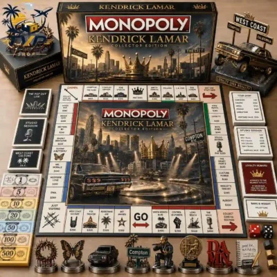 Monopoly Kendrick Lamar Collector Edition Board Game Monopoly Kendrick Lamar Collector Edition Board Game