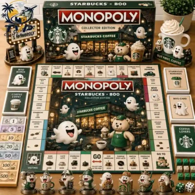 Monopoly Starbucks x Boo Halloween Collector Edition Board Game