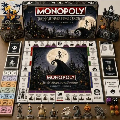 Monopoly The Nightmare Before Christmas Collector's Edition Board Game Monopoly The Nightmare Before Christmas Collector's Edition Board Game