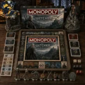 The Witcher Collector Edition Monopoly board game set with specialized pieces and game box from Tvpcomebackshop