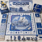 Zeta Phi Beta Monopoly Collector Edition game set by Tvpcomebackshop
