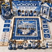 Monopoly Zeta Phi Beta Collector Edition Board Game 1 Zeta Phi Beta Monopoly Collector Edition set with themed figures, cards, and board