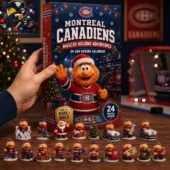 Montreal Canadiens Youppi! Mascot Holiday Advent Calendar 2026 3 Montreal Canadiens mascot 24-day advent calendar with collectible mini figures from Tvpcomebackshop.