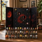 Naruto themed advent calendar with 24 mini collectible character figures from Tvpcomebackshop