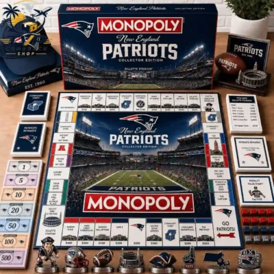New England Patriots Collector's Edition Monopoly Board Game New England Patriots Collector's Edition Monopoly Board Game