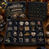 New York Yankees Baseball Christmas Advent Calendar 2026 4 New York Yankees Christmas advent calendar with 24 collectible ornaments