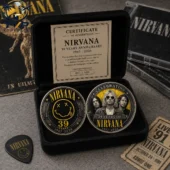 Nirvana 39th Anniversary 1987-2026 Collectible Coin 1 Nirvana 39th anniversary commemorative coin set with certificate of authenticity