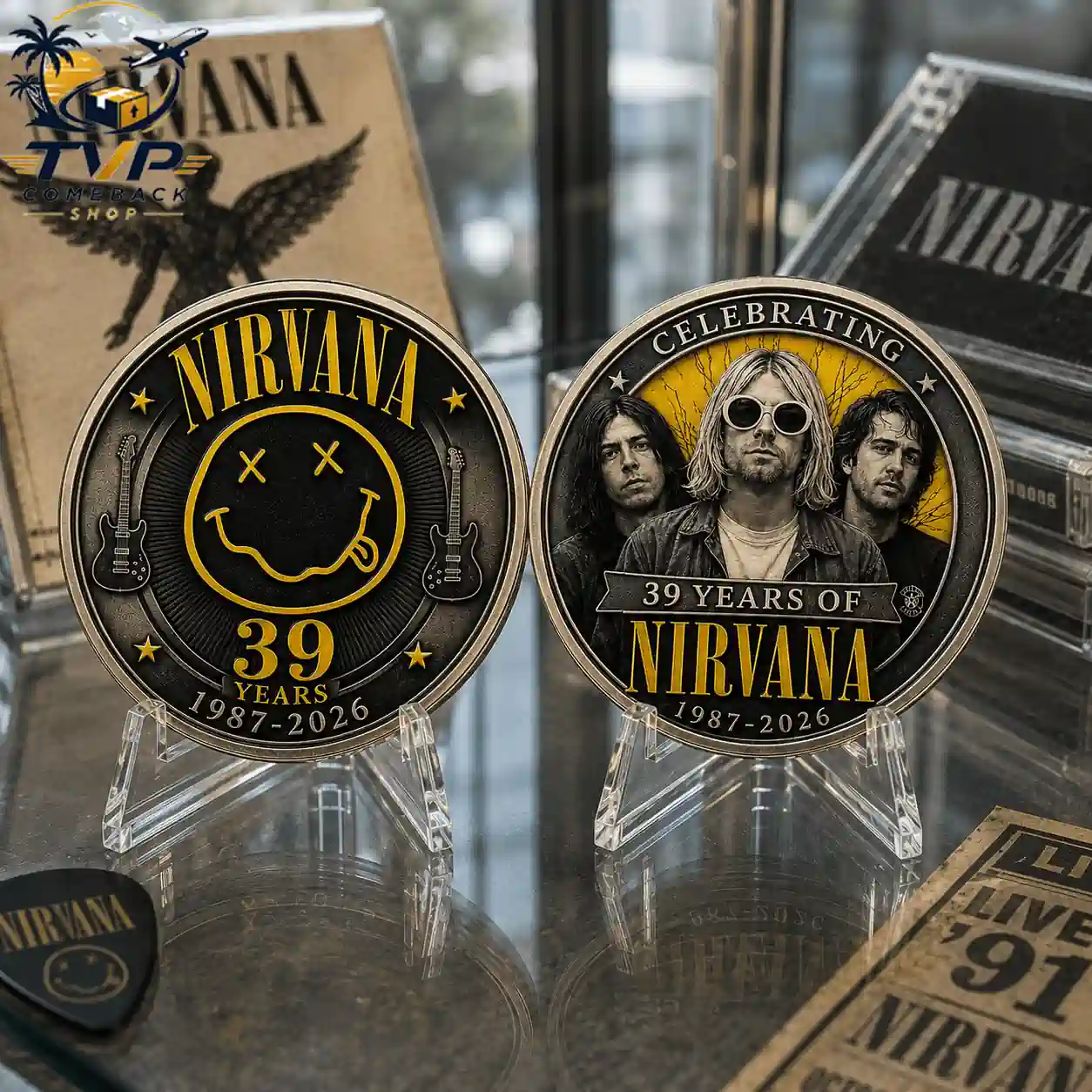 Nirvana 39th Anniversary 1987-2026 Collectible Coin Nirvana 39th Anniversary 1987-2026 Collectible Coin