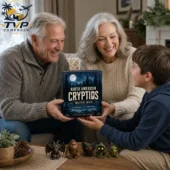 Family unboxing North American Cryptids mystery figures from Tvpcomebackshop