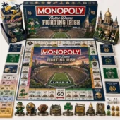 Notre Dame Fighting Irish Monopoly Collector Edition game set