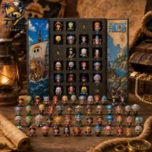 One Piece advent calendar countdown box featuring miniature pirate character figures by Tvpcomebackshop.