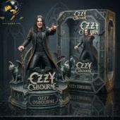 Ozzy Osbourne collectible figure with gargoyles and presentation box