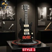 Pick Your Legend Rock Band Music Collector's Brick Set Series 3 AC/DC brick-built electric guitar display model by Tvpcomebackshop