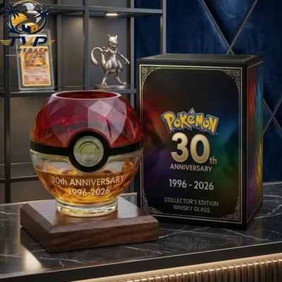 Pokémon Collector's Limited Edition Poké Ball Whiskey Glass Pokémon Collector's Limited Edition Poké Ball Whiskey Glass