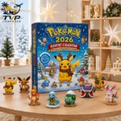Pokemon 2026 Advent Calendar with festive figurines