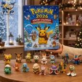 2026 Pokemon Christmas advent calendar with holiday-themed character figures