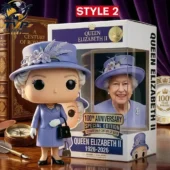Queen Elizabeth II 100th Anniversary POP! Figure 1 Queen Elizabeth II commemorative collectible figure with display box from Tvpcomebackshop