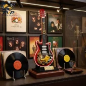 Queen Guitar Rock 55th Anniversary Building Brick Set 2026 1 Queen rock band electric guitar building block display by Tvpcomebackshop