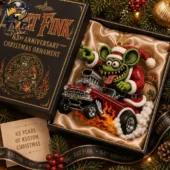 Rat Fink 63rd Anniversary holiday ornament in collector box