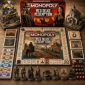 Red Dead Redemption Collector Edition Monopoly board game set by Tvpcomebackshop