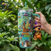 Scooby-Doo Spooky Season 40oz Collector Edition Tumbler With Handle 1 Scooby-Doo Halloween themed tumbler with straw and Scooby plush charm by Tvpcomebackshop