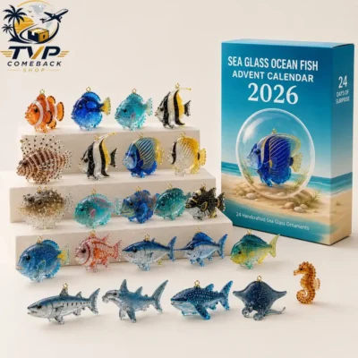 Sea Glass Ocean Fish Collectible Advent Calendar