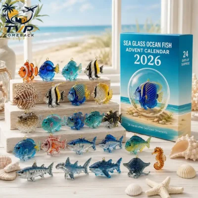 Sea Glass Ocean Fish Collectible Advent Calendar