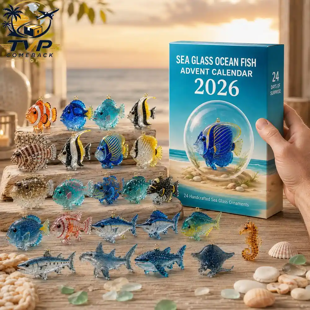 Sea Glass Ocean Fish Collectible Advent Calendar Sea Glass Ocean Fish Collectible Advent Calendar