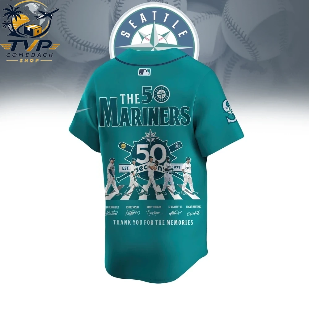 Seattle Mariners Limited Edition 50 Seasons Baseball Jersey Seattle Mariners Limited Edition 50 Seasons Baseball Jersey