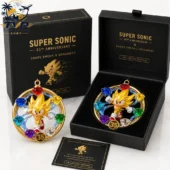 Super Sonic 35th Anniversary Chaos Emerald ornament collector edition by Tvpcomebackshop