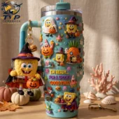 SpongeBob SquarePants Halloween 2026 Edition Tumbler With Handle 2 SpongeBob SquarePants Halloween themed tumbler by Tvpcomebackshop