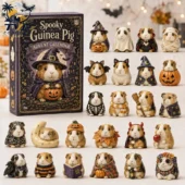 Spooky Guinea Pig Collector's Advent Calendar 2026 3 Spooky Guinea Pig Advent Calendar featuring 24 unique Halloween-themed miniature figures from Tvpcomebackshop