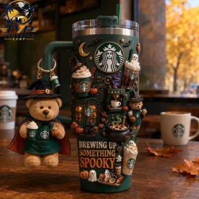 Starbuck Coffee x Spooky Halloween 2026 40oz Tumbler With Handle