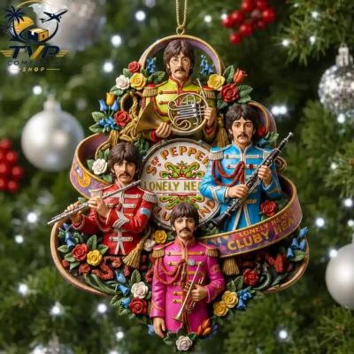 The Beatles Sgt. Pepper's Lonely Hearts Club Band Rock Legends Christmas Ornament