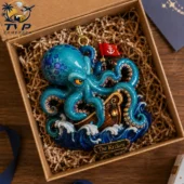 The Kraken octopus ship ornament in a gift box from Tvpcomebackshop