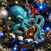 The Kraken octopus Christmas tree ornament