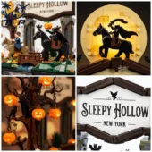 Sleepy Hollow building block display set from Tvpcomebackshop