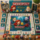 The Little Mermaid Monopoly collector edition board game set by Tvpcomebackshop