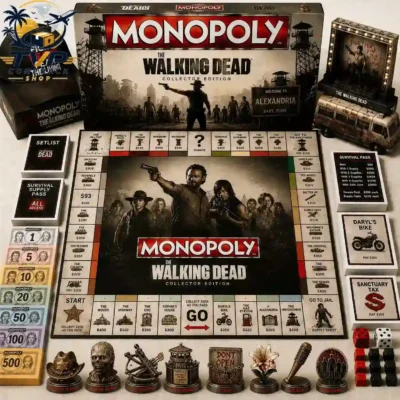 The Walking Dead Survival Edition Monopoly Board Game